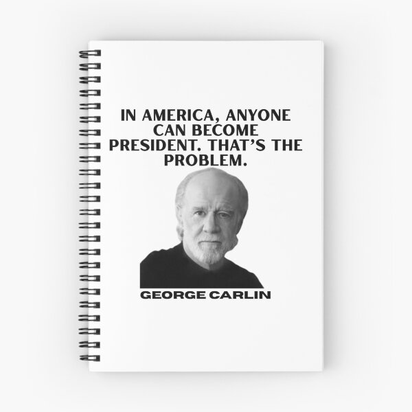Item preview, George Carlin, Comedy, Legend, America, funnyfits70, Humor, Funny, retro, vintage, funny quotes, animal humor, designed and sold by FunnyFits70.