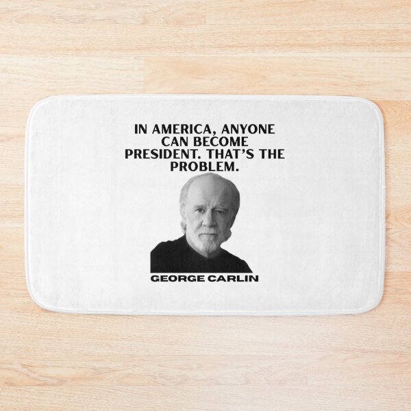 Item preview, George Carlin, Comedy, Legend, America, funnyfits70, Humor, Funny, retro, vintage, funny quotes, animal humor, designed and sold by FunnyFits70.