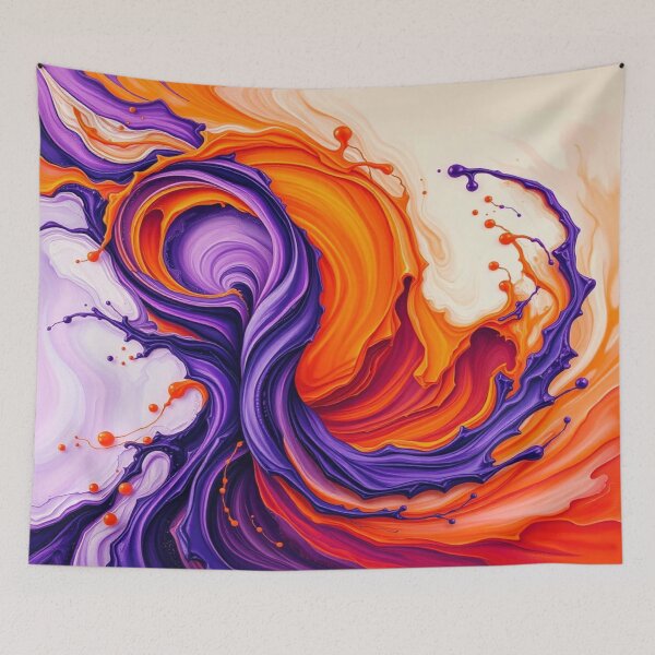 Item preview, Vibrant Abstract Dreamscape – Flood of colors meets dynamic forms in surreal harmony designed and sold by FotoworldEdel.