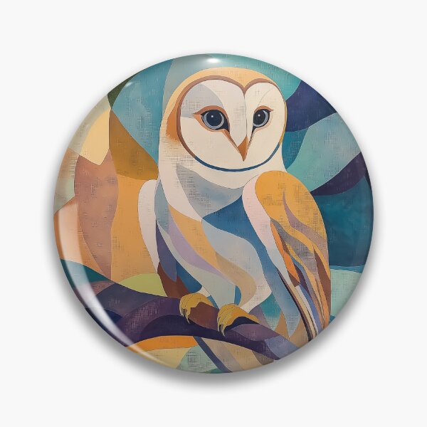 Item preview, Abstract Geometric Owl Artwork with Vibrant Color Blobs. designed and sold by HEMRO.