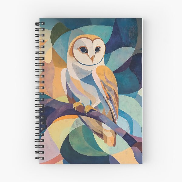 Item preview, Abstract Geometric Owl Artwork with Vibrant Color Blobs. designed and sold by HEMRO.