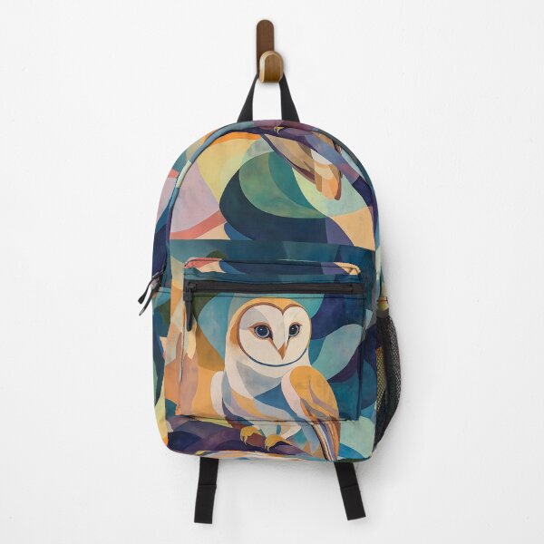 Item preview, Abstract Geometric Owl Artwork with Vibrant Color Blobs. designed and sold by HEMRO.