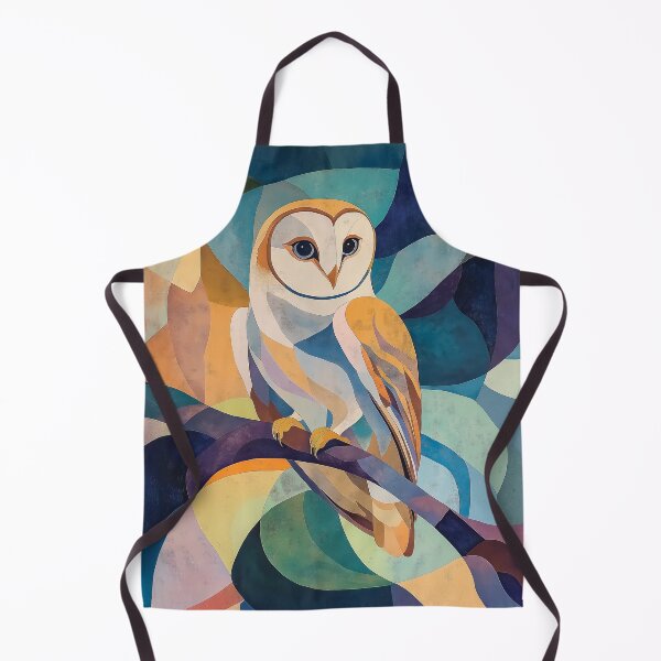 Item preview, Abstract Geometric Owl Artwork with Vibrant Color Blobs. designed and sold by HEMRO.