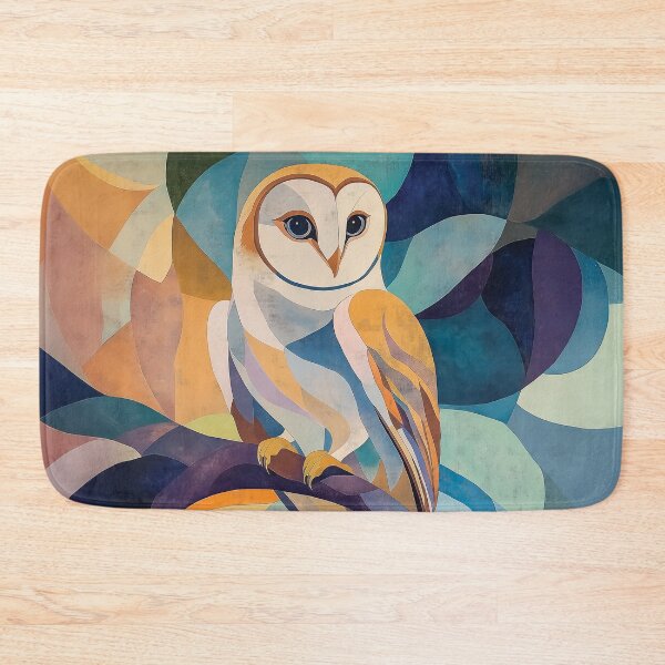 Item preview, Abstract Geometric Owl Artwork with Vibrant Color Blobs. designed and sold by HEMRO.