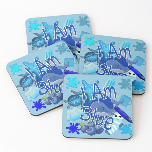 Item preview, I Am Blue designed and sold by Sonia Jones Art.