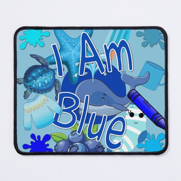 Item preview, I Am Blue designed and sold by Sonia Jones Art.