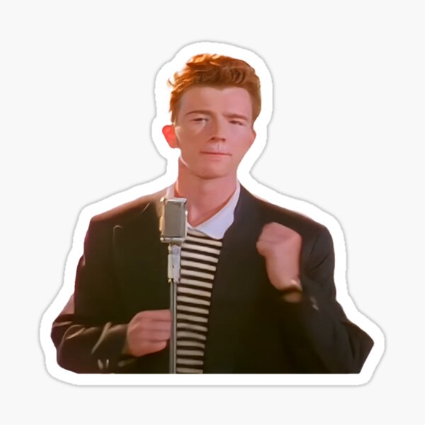 Item preview, Rick Astley meme designed and sold by william2a.
