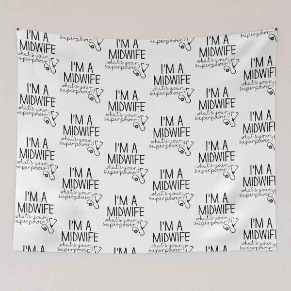 Item preview, Midwife Superpower Quote for Labor and Delivery Nurses designed and sold by BunBuntheDog-.