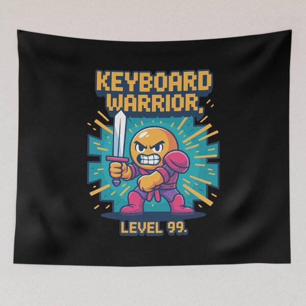 Item preview, Funny Pixel Keyboard Warrior Gift For Gamers designed and sold by MonkiFlipp.