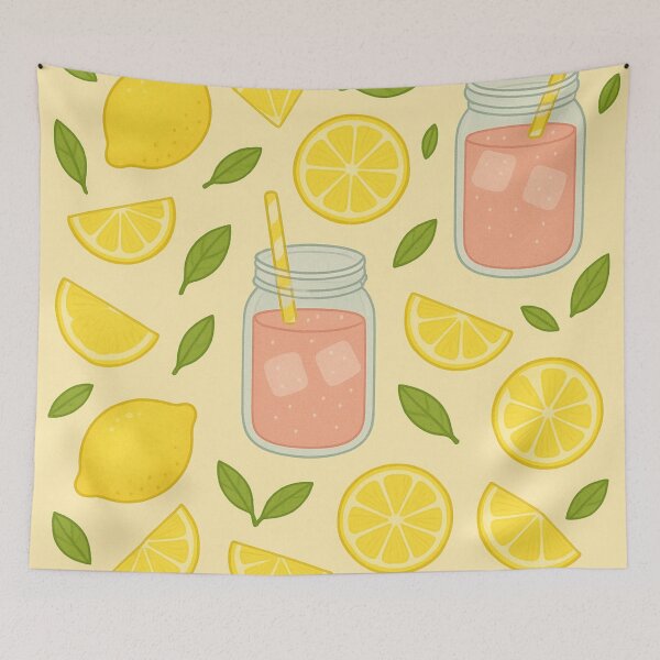 Item preview, Pink lemonade and lemons designed and sold by ValerieStOnge.
