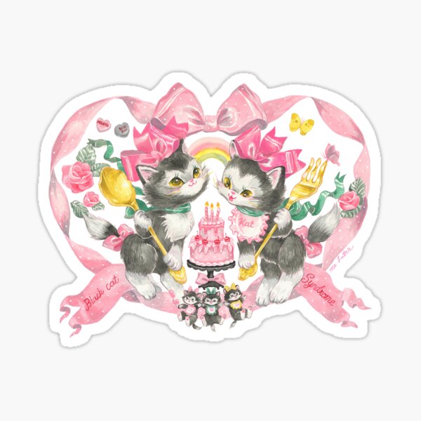 Black cat syndrome Sticker