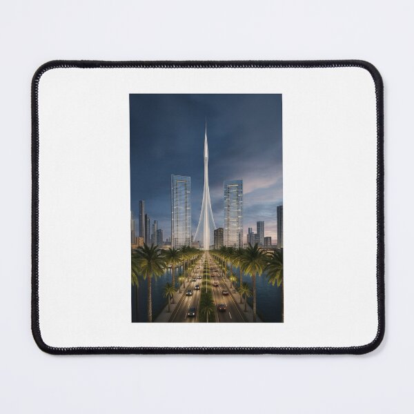 Item preview, Dubai Creek Tower-Vision od The Future Skyline designed and sold by NeonSketch Lab.