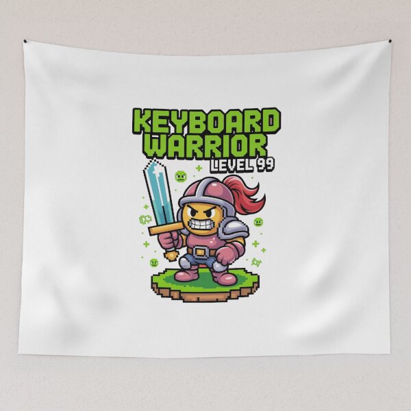 Item preview, Funny Pixel Keyboard Warrior Gift For Gamers designed and sold by MonkiFlipp.