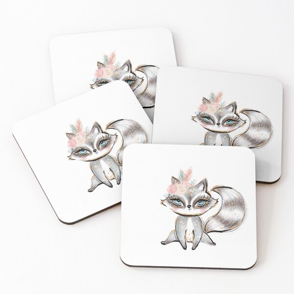 Item preview, Boho Raccoon with Floral Crown designed and sold by KaramfilaS.