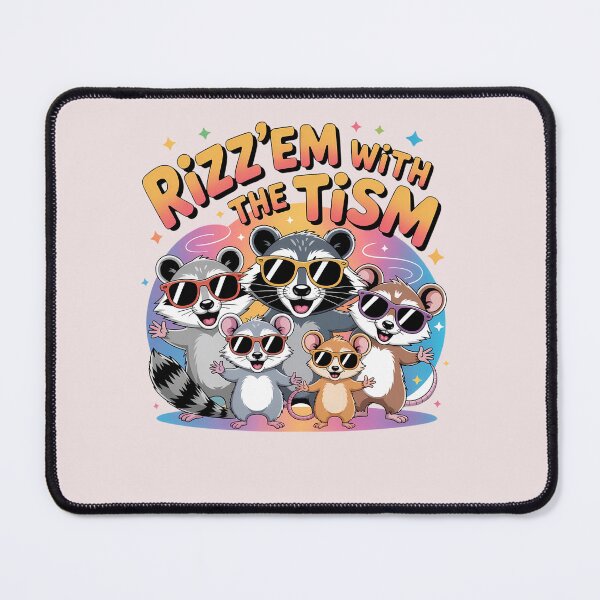 Item preview, Rizz'Em With The Tism Autism Awareness designed and sold by universe-hold ⭐⭐⭐⭐⭐.
