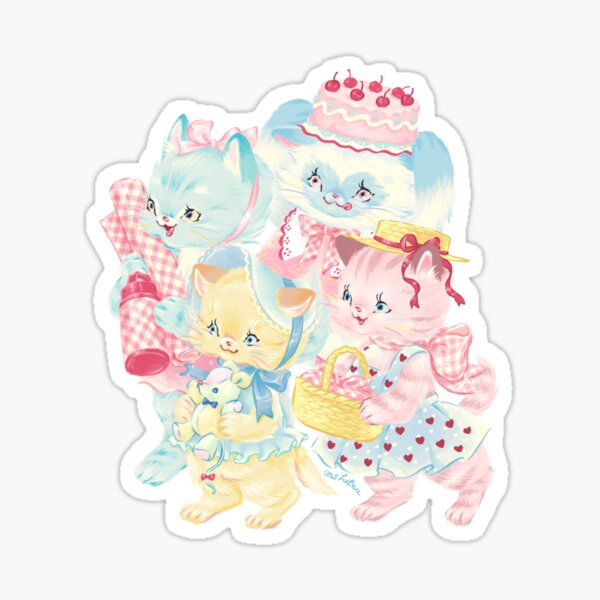 picnic cats Sticker