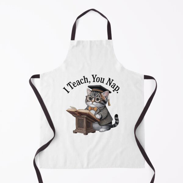 Item preview, I Teach You Nap Funny Professor Cat Design designed and sold by EpicMediaShop.