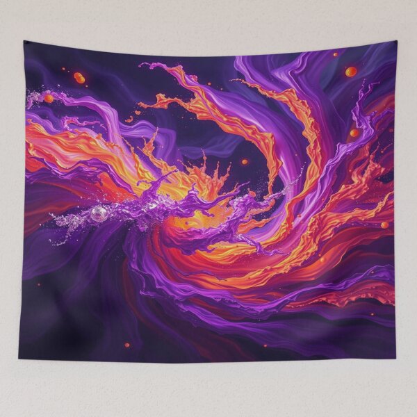 Item preview, Vibrant Abstract Dreamscape – Flood of colors meets dynamic forms in surreal harmony designed and sold by FotoworldEdel.