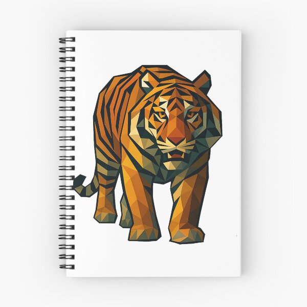 Item preview, Geometric Tiger Art – Bold Low Poly Jungle Animal Illustration designed and sold by Romeo Fashion.