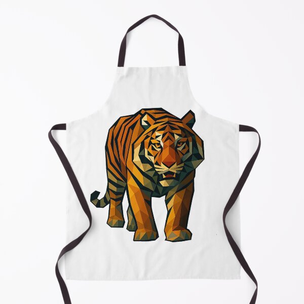 Item preview, Geometric Tiger Art – Bold Low Poly Jungle Animal Illustration designed and sold by Romeo Fashion.