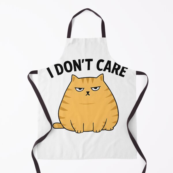 Item preview, Orange Cat I Don’t Care designed and sold by ChrisM63.