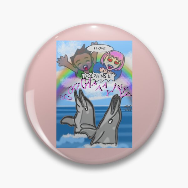 Item preview, DOLPHINS ARE GAY (GAY PRIDE) designed and sold by Rynkeolanui.