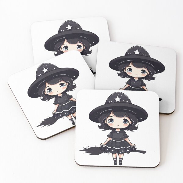 Item preview, Cute black witch on a broom designed and sold by Printdesigns1.