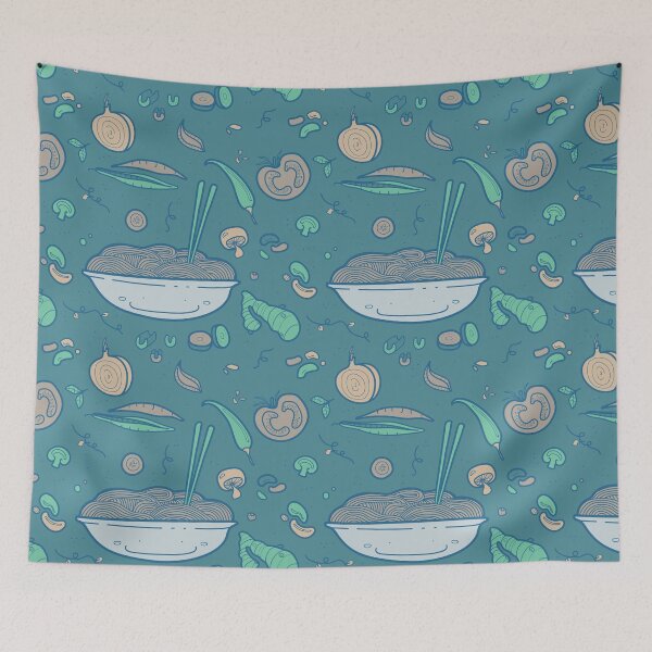 Item preview, Noodles Fun / Turquoise  designed and sold by TINYGHOST.
