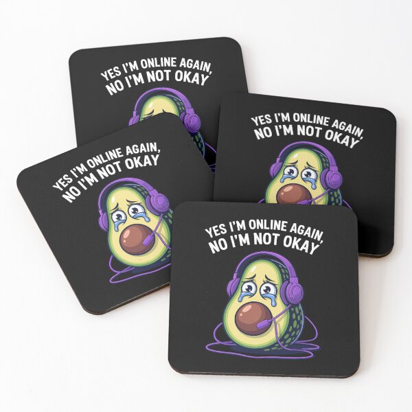 Item preview, Funny Cartoonish Avocado Crying Online designed and sold by MonkiFlipp.