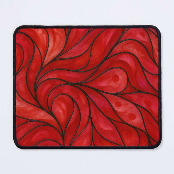 Item preview, Stained Glass-Inspired Red Flow Pattern designed and sold by Pacika.