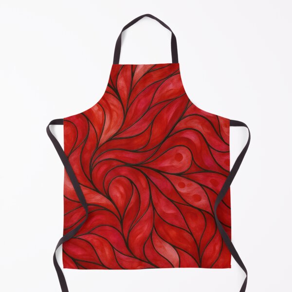 Item preview, Stained Glass-Inspired Red Flow Pattern designed and sold by Pacika.