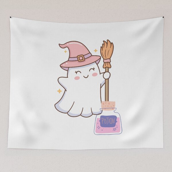 Item preview, Cute ghost witch with potion designed and sold by Printdesigns1.