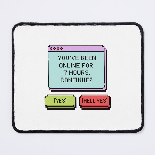Item preview, Funny Pixel Continue Bar Gift For Gamers designed and sold by MonkiFlipp.