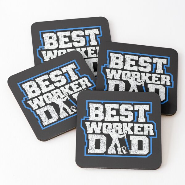 Item preview, Best Worker Dad – Bold Construction Gift Sticker  Summer Reloaded: Ultra Gift Mode designed and sold by Imaginarium of Chaos falcon88 .