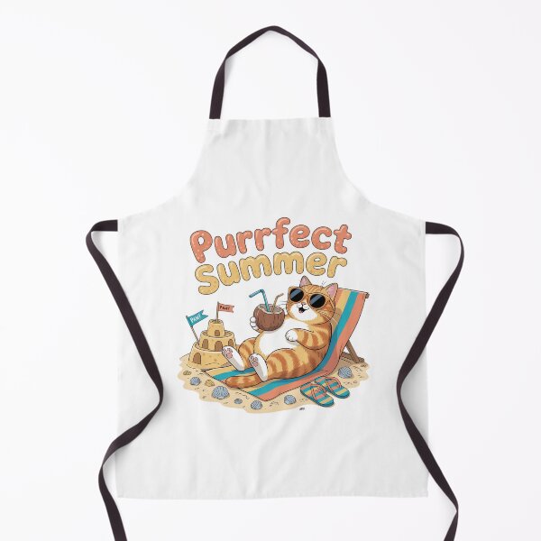 Item preview, Purrfect Summer Cat On Vacation Design designed and sold by EpicMediaShop.