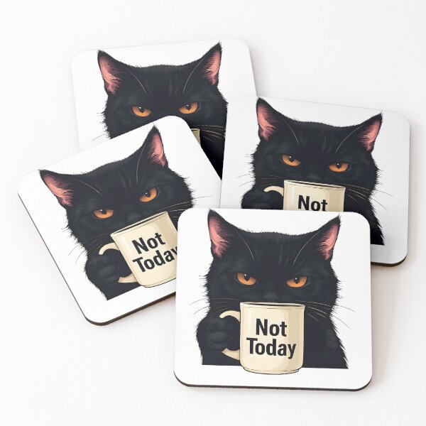 Item preview, Not Today Black Cat designed and sold by ChrisM63.