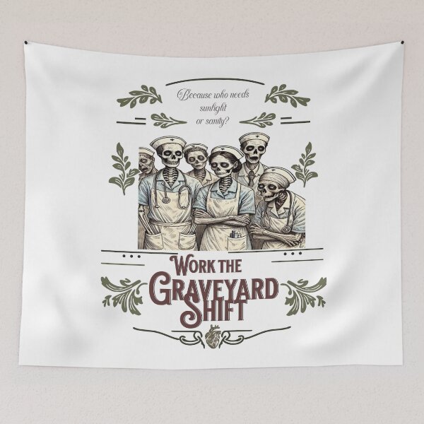 Item preview, Work the Graveyard Shift designed and sold by StormandStar.