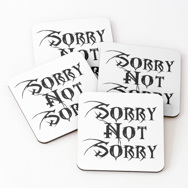 Item preview, Sorry Not Sorry Black Logo designed and sold by SoSorryNotSorry.