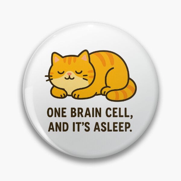 Item preview, Sleepy Cat – One Brain Cell Energy designed and sold by FriskySloths.