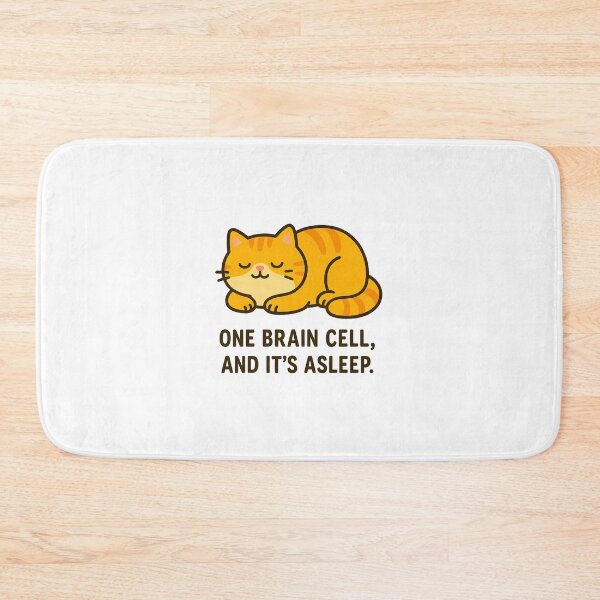 Item preview, Sleepy Cat – One Brain Cell Energy designed and sold by FriskySloths.