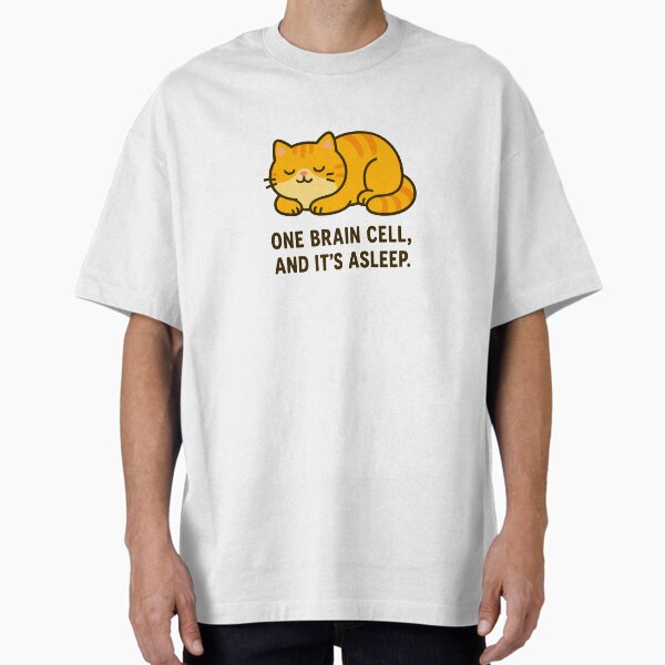 Item preview, Sleepy Cat – One Brain Cell Energy designed and sold by FriskySloths.