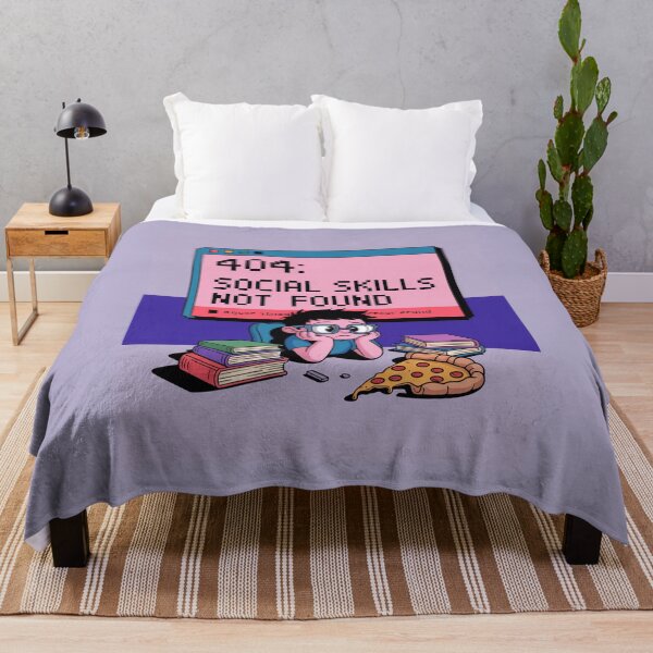Item preview, Copy of Funny Pixel Error 404 No Social Skills Found designed and sold by MonkiFlipp.