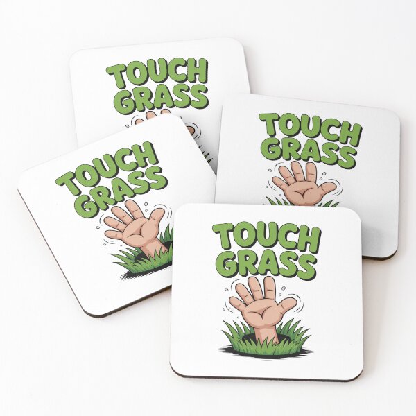 Item preview, Funny Cartoonish Gift For Nerds Go Touch Grass designed and sold by MonkiFlipp.
