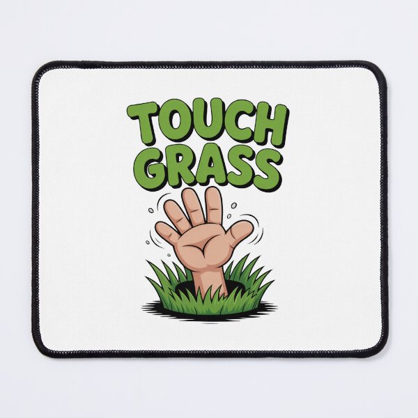 Item preview, Funny Cartoonish Gift For Nerds Go Touch Grass designed and sold by MonkiFlipp.