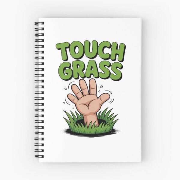 Item preview, Funny Cartoonish Gift For Nerds Go Touch Grass designed and sold by MonkiFlipp.