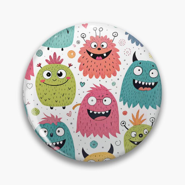 Item preview, Cute Colorful Monster Doodle Pattern designed and sold by tretyakov.