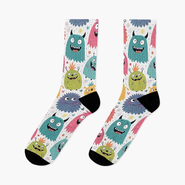Item preview, Cute Colorful Monster Doodle Pattern designed and sold by tretyakov.