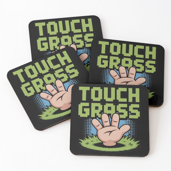 Item preview, Funny Cartoonish Gift For Nerds Go Touch Grass designed and sold by MonkiFlipp.