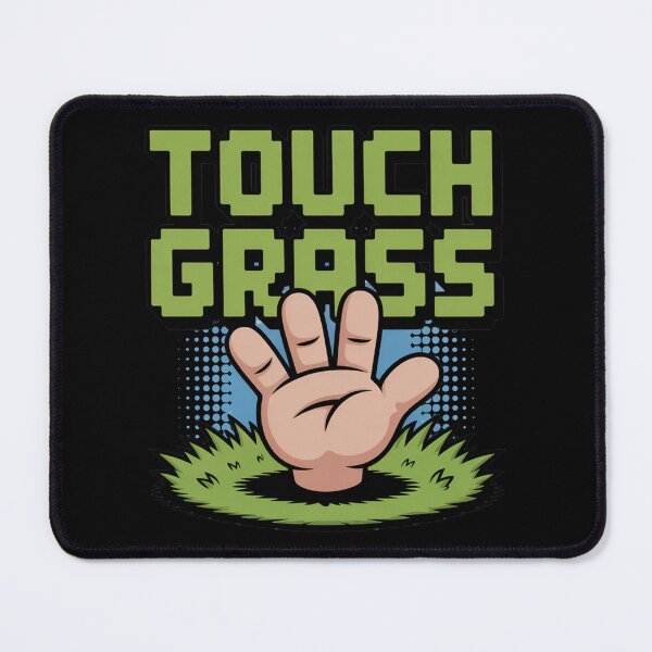 Item preview, Funny Cartoonish Gift For Nerds Go Touch Grass designed and sold by MonkiFlipp.