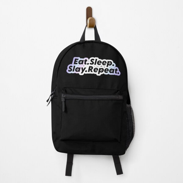 Item preview, Eat. Sleep. Slay. Repeat. | Short Phrase Quote | Shiny designed and sold by YvaineDesign.